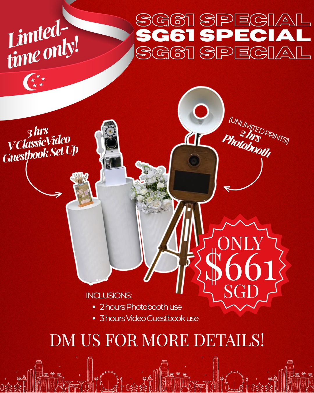 V CLASSIC VIDEO GUESTBOOK AND PHOTOBOOTH BUNDLE